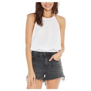 🌺 Bella Dahl Button Back Tie Halter Top